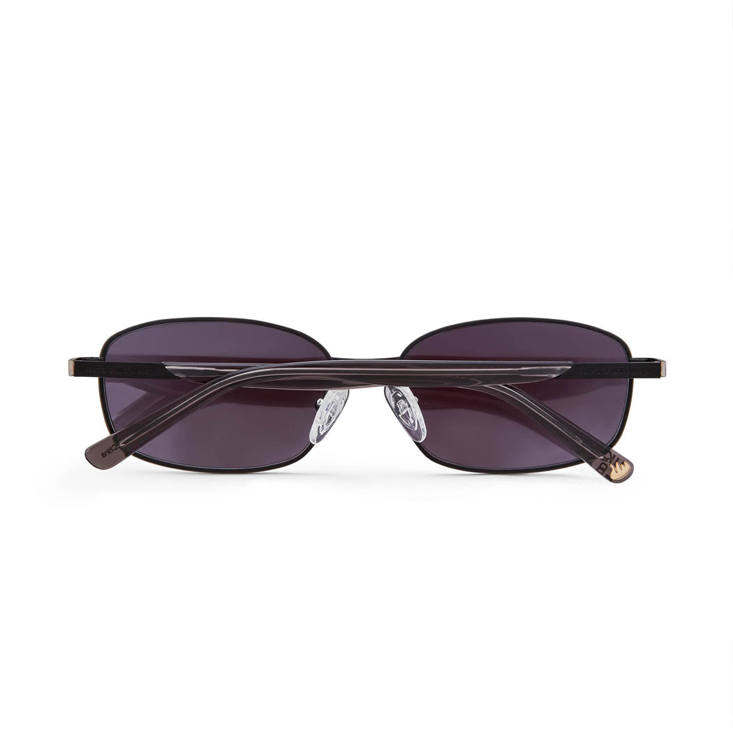 back shot of the blaze sunglasses showing the arms folded and laid flat against a white background