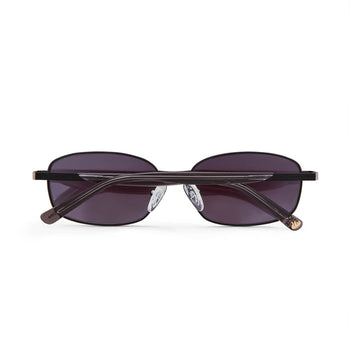 back shot of the blaze sunglasses showing the arms folded and laid flat against a white background