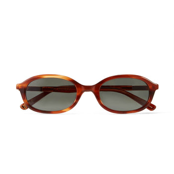 front shot of the caramel cupid sunglasses in tortoiseshell