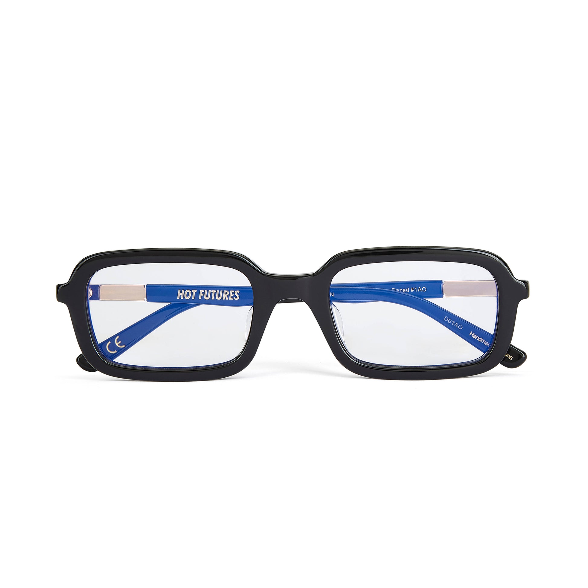 Front folded shot of the Dazed Clear Lens optical Glasses by Hot Futures.