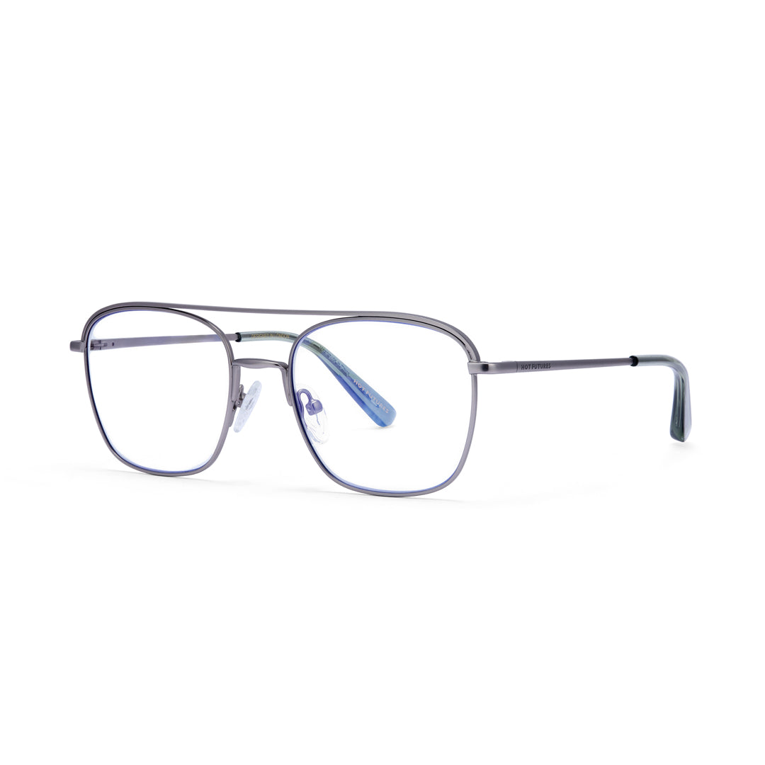 Pair of eyeglasses on a white background